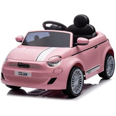 Sun Baby Auto na akumulator Samochód Jeździk FIAT 500 Elektro pilot jasny róż Sun Baby Auto na akumulator Samochód Jeździk FIAT 500 Elektro pilot jasny róż