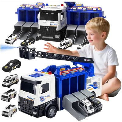Doris Auto PILCJA Garaż Wóz Policyjny Zestaw Auta Policyjne TRANSPORTER Wąż WODA komisaria policji Akcja ratunkowa Doris Auto PILCJA Garaż Wóz Policyjny Zestaw Auta Policyjne TRANSPORTER Wąż WODA komisaria policji Akcja ratunkowa