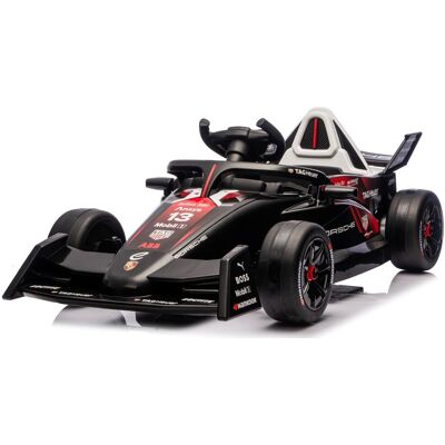 Auto Pojazd Bolid Formuła Na Akumulator Quad Porsche Mp3 Pilot Klakson 12V 4,5Ah Czarny Sun Baby Auto Pojazd Bolid Formuła Na Akumulator Quad Porsche Mp3 Pilot Klakson 12V 4,5Ah Czarny Sun Baby