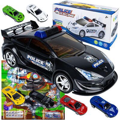 Inny producent Auto Policja Walizka Na Resoraki Autka + Znaki Inny producent Auto Policja Walizka Na Resoraki Autka + Znaki