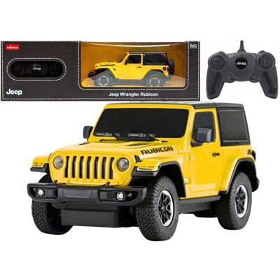 Lean Toys Auto R/C 1:24 Zdalnie Sterowany Jeep Wrangler Jl Rubicon Żółty Lean Toys Auto R/C 1:24 Zdalnie Sterowany Jeep Wrangler Jl Rubicon Żółty