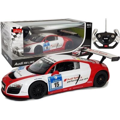 Samochód RC Audi R8 LMS - 1:14 Biało-Czerwony Samochód RC Audi R8 LMS - 1:14 Biało-Czerwony