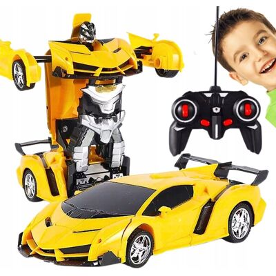 Inny producent Auto robot zdalnie sterowany 2w1 transformacja rc samochód robot drift światła led dźwięk obrót 360 zabawka dla dzieci Inny producent Auto robot zdalnie sterowany 2w1 transformacja rc samochód robot drift światła led dźwięk obrót 360 zabawka dla dzieci