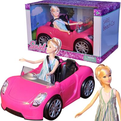 RAMIZ AUTO RÓŻOWY KABRIOLET SAMOCHÓD ZABAWKA DLA LALEK LALKI BEAUTY ZESTAW +LALKA RAMIZ AUTO RÓŻOWY KABRIOLET SAMOCHÓD ZABAWKA DLA LALEK LALKI BEAUTY ZESTAW +LALKA