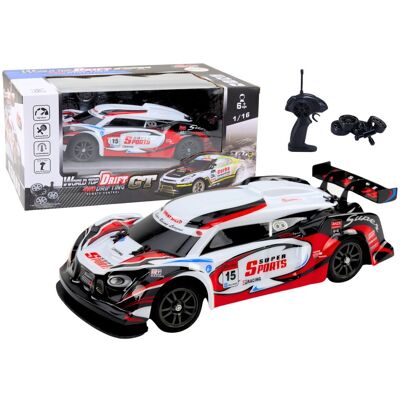 Lean Toys Auto Sportowe RC 1:16 Drift Wymienne Koła Biało-Czerwone Lean Toys Auto Sportowe RC 1:16 Drift Wymienne Koła Biało-Czerwone