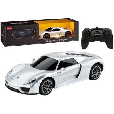 Lean Toys Auto Sportowe Rc 1:24 Zdalnie Sterowane Porsche 918 Spyder Srebrne Lean Toys Auto Sportowe Rc 1:24 Zdalnie Sterowane Porsche 918 Spyder Srebrne