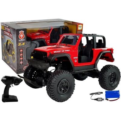 Import LEANToys Auto Terenowe Jeep Zdalnie Sterowane 2.4G Czerwone Import LEANToys Auto Terenowe Jeep Zdalnie Sterowane 2.4G Czerwone
