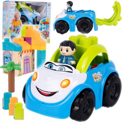 MalPlay Auto Z Klockami Autko Samochód Duże Klocki Zestaw 40el. MalPlay Auto Z Klockami Autko Samochód Duże Klocki Zestaw 40el.