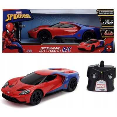 Jada Toys Auto Zdalnie Sterowane Marvel Spiderman Ford Gt Rc 1:16 Jada Toys Auto Zdalnie Sterowane Marvel Spiderman Ford Gt Rc 1:16