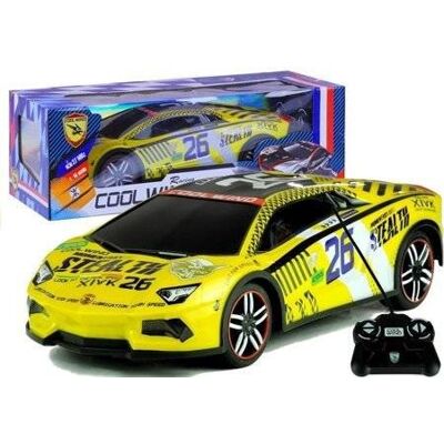 LEANToys Auto Zdalnie Sterowane Sportowe Pilot R/C Żółte LEANToys Auto Zdalnie Sterowane Sportowe Pilot R/C Żółte