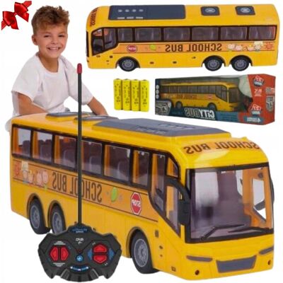 Inny producent Autobus ZDALNIE STEROWANY Samochód Auto RC Światła Prezent Święta Dziecko Inny producent Autobus ZDALNIE STEROWANY Samochód Auto RC Światła Prezent Święta Dziecko