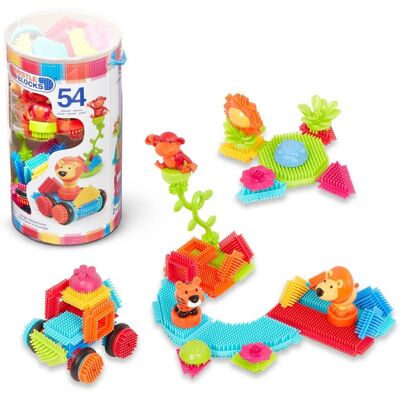 Battat B. Toys BA3093Z Bristle Blocks, 54-częściowy zestaw Jungle Battat B. Toys BA3093Z Bristle Blocks, 54-częściowy zestaw Jungle