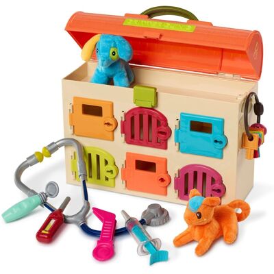 B.Toys B. Toys By Battat Critter Clinic Zestaw do Zabawy w Weterynarza, Wielokolorowy, 30.5 x 11.4 x 25.4 cm B.Toys B. Toys By Battat Critter Clinic Zestaw do Zabawy w Weterynarza, Wielokolorowy, 30.5 x 11.4 x 25.4 cm