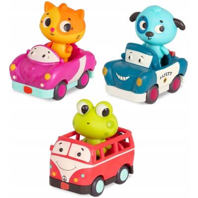 B.Toys Zestaw Autka Z Pasażerami Sensoryczne B.Toys Zestaw Autka Z Pasażerami Sensoryczne