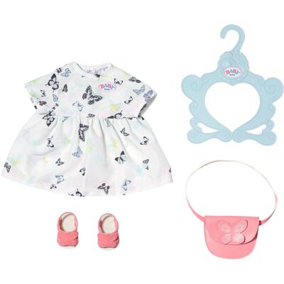 Baby Born Sukienka Z Motylem - Sukienka Dla Lalki Z Kieszenią I Butami - Wysokiej Jakości Akcesoria Dla Lalek - Dla Lalek W Rozmiarze 43 Cm Baby Born Sukienka Z Motylem - Sukienka Dla Lalki Z Kieszenią I Butami - Wysokiej Jakości Akcesoria Dla Lalek - Dla Lalek W Rozmiarze 43 Cm