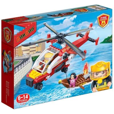 BanBao, Straż Pożarna Klocki Helikopter strażacki 7107 BanBao, Straż Pożarna Klocki Helikopter strażacki 7107