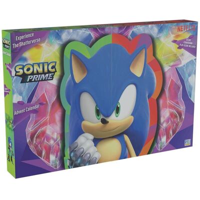 Bandai Kalendarz adwentowy Sonic Prime Sonic The Hedgehog Kids kalendarz adwentowy 2023 z naklejkami z figurkami i nie tylko, oparty na serii Soni.. Bandai Kalendarz adwentowy Sonic Prime Sonic The Hedgehog Kids kalendarz adwentowy 2023 z naklejkami z figurkami i nie tylko, oparty na serii Soni..