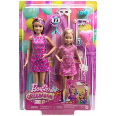 Mattel Barbie Celebration Fun Lalka Skipper I Stacey Mattel Barbie Celebration Fun Lalka Skipper I Stacey