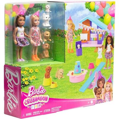 Mattel Barbie Chelsea Celebration 2X Lalka + Zwierzaki Mattel Barbie Chelsea Celebration 2X Lalka + Zwierzaki