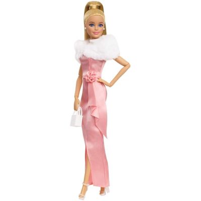 Barbie Enchanted Evening Fashion Doll w różowej sukience, Mattel Replay The Classics Collection Barbie Enchanted Evening Fashion Doll w różowej sukience, Mattel Replay The Classics Collection