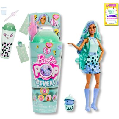 BARBIE LALKA PREZENT DLA DZIEWCZYNKI Zielona herbata pachnąca lalka green LALKA BARBIE POP REVEAL BUBBLE TEA + EBOOK BARBIE LALKA PREZENT DLA DZIEWCZYNKI Zielona herbata pachnąca lalka green LALKA BARBIE POP REVEAL BUBBLE TEA + EBOOK
