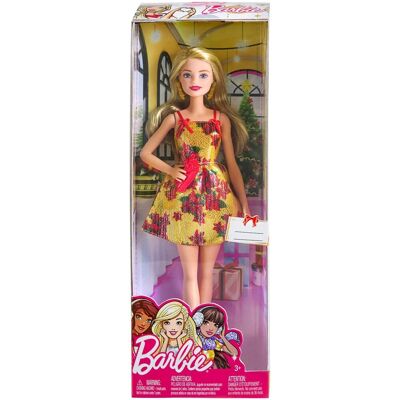 Mattel Barbie, lalka Świąteczna, FTF77/FTF78 Mattel Barbie, lalka Świąteczna, FTF77/FTF78