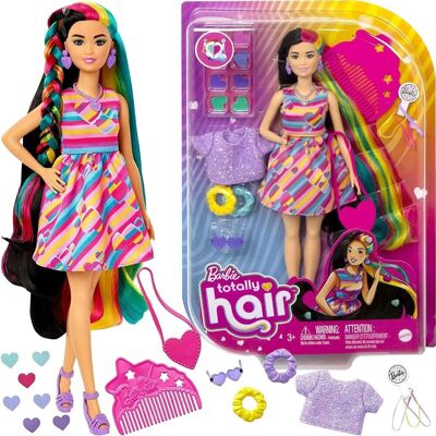 Mattel Barbie Lalka Totally Hair Serca Mattel Barbie Lalka Totally Hair Serca