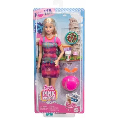 Mattel Barbie Pink Passport Lalka Italy Travel Hwh97 Podróżna Włochy Podróżniczka Mattel Barbie Pink Passport Lalka Italy Travel Hwh97 Podróżna Włochy Podróżniczka