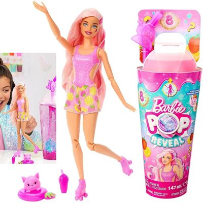 Barbie Pop Reveal Truskawkowa lemoniada, lalka seria owocowy sok Barbie Pop Reveal Truskawkowa lemoniada, lalka seria owocowy sok
