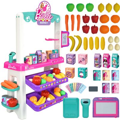 Barbie Barboe Zabawka Interaktywna Sklep Supermarket Dla Dzieci 55 Akcesoriów Barbie Barboe Zabawka Interaktywna Sklep Supermarket Dla Dzieci 55 Akcesoriów