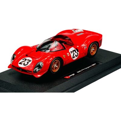 BBURAGO 1967 FERRARI 330 P4 DAYTONA CZERWONY 1:24 26310 BBURAGO 1967 FERRARI 330 P4 DAYTONA CZERWONY 1:24 26310