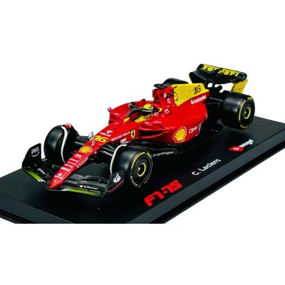 Bburago 2022 Ferrari Racing F1-75 #16 Charles Leclerc Gp Italii 36831 1:43 + Gablotka Bburago 2022 Ferrari Racing F1-75 #16 Charles Leclerc Gp Italii 36831 1:43 + Gablotka