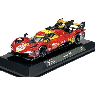 BBURAGO 2024 FERRARI 499P #50 24h LE MANS CZERWONY 1:43 FIA WEC 36316 NOWY BBURAGO 2024 FERRARI 499P #50 24h LE MANS CZERWONY 1:43 FIA WEC 36316 NOWY