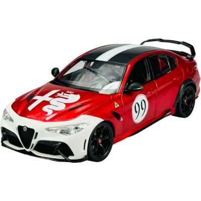 BBURAGO ALFA ROMEO GIULIA GTAm CZERWONY #99 1:18 11049 BBURAGO ALFA ROMEO GIULIA GTAm CZERWONY #99 1:18 11049