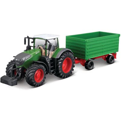 Bburago, Bburago Traktor Fendt 1050 Vario Z Przyczepą Zielony 18-31692 Bburago, Bburago Traktor Fendt 1050 Vario Z Przyczepą Zielony 18-31692