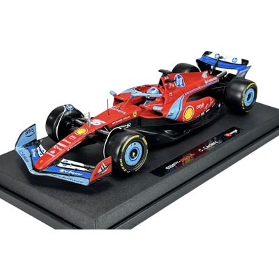 BBURAGO FERRARI 2024 F1 SF-24 #16 LECLERC GP MIAMI 1:18 16815 NOWY MODEL FORMUŁA 1 BBURAGO FERRARI 2024 F1 SF-24 #16 LECLERC GP MIAMI 1:18 16815 NOWY MODEL FORMUŁA 1