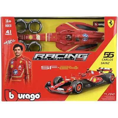 BBURAGO FERRARI 2024 F1 SF-24 #55 SAINZ 1:24 FORMUŁA 1 ZESTAW DO ZŁOŻENIA BBURAGO FERRARI 2024 F1 SF-24 #55 SAINZ 1:24 FORMUŁA 1 ZESTAW DO ZŁOŻENIA