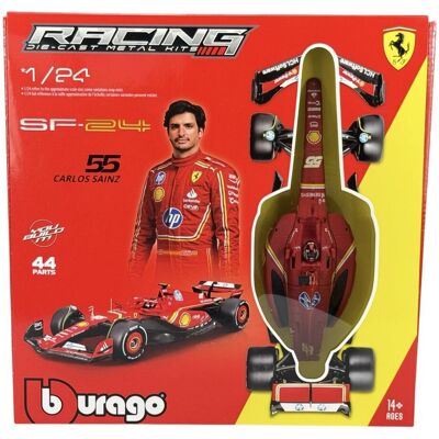 BBURAGO FERRARI 2024 F1 SF-24 #55 SAINZ Z PODSTAWKĄ DO SKŁADANIA 1:24 FORMUŁA 1 NOWY 26857 BBURAGO FERRARI 2024 F1 SF-24 #55 SAINZ Z PODSTAWKĄ DO SKŁADANIA 1:24 FORMUŁA 1 NOWY 26857