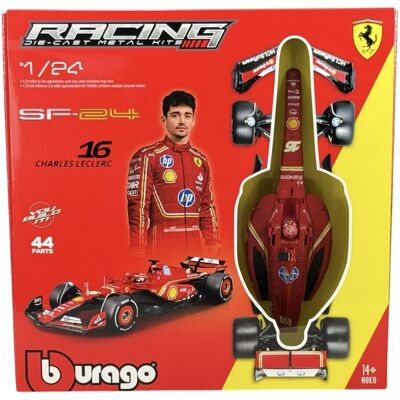 BBURAGO FERRARI RACING 2024 F1 SF-24 #16 LECLERC Z PODSTAWKĄ DO SKŁADANIA 1:24 26856 FORMUŁA 1 BBURAGO FERRARI RACING 2024 F1 SF-24 #16 LECLERC Z PODSTAWKĄ DO SKŁADANIA 1:24 26856 FORMUŁA 1