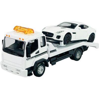 BBURAGO LAWETA + JAGUAR F-TYPE BIAŁY 1:43 31399 BBURAGO LAWETA + JAGUAR F-TYPE BIAŁY 1:43 31399