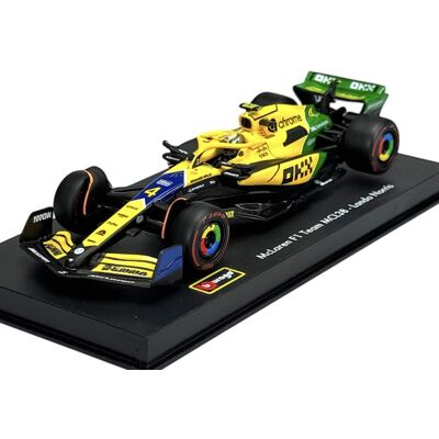 Bburago Mclaren Formula 1 Team Mcl38 Gp Monaco #4 Lando Norris Z Gablotką 38215 1:43 Bburago Mclaren Formula 1 Team Mcl38 Gp Monaco #4 Lando Norris Z Gablotką 38215 1:43