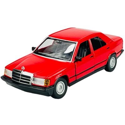 BBURAGO MERCEDES-BENZ 190E 2.6 W201 CZERWONY 1:25 21103 BBURAGO MERCEDES-BENZ 190E 2.6 W201 CZERWONY 1:25 21103