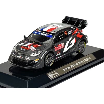 BBURAGO RACE TOYOTA GR YARIS RALLY 1 HYBRID #17 OGIER 1:43 + GABLOTKA 38323 BBURAGO RACE TOYOTA GR YARIS RALLY 1 HYBRID #17 OGIER 1:43 + GABLOTKA 38323