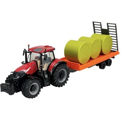 BBURAGO TRAKTOR CASE IH OPTUM 300 CVX + PRZYCZEPA NA BELE 31687 NOWY MODEL METALOWY BBURAGO TRAKTOR CASE IH OPTUM 300 CVX + PRZYCZEPA NA BELE 31687 NOWY MODEL METALOWY
