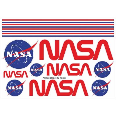 Inny producent beihaasnatuerlich® Naklejki NASA - 13-częściowy zestaw, Naklejki Na Samochód, Motocykl, Laptop, Naklejki Samochodowe z Konturem, Symbole Do Modeli R.. Inny producent beihaasnatuerlich® Naklejki NASA - 13-częściowy zestaw, Naklejki Na Samochód, Motocykl, Laptop, Naklejki Samochodowe z Konturem, Symbole Do Modeli R..