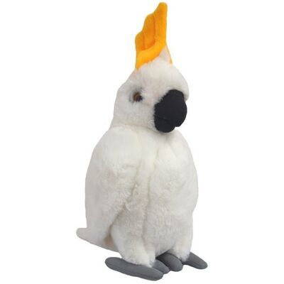 Beppe, Maskotka Papuga Kakadu, białe, 33 cm Beppe, Maskotka Papuga Kakadu, białe, 33 cm