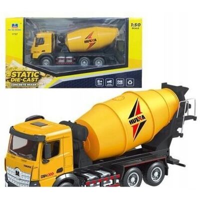 Lean Toys BETONIARKA METALOWA ŻÓŁTA 1:50 Lean Toys BETONIARKA METALOWA ŻÓŁTA 1:50