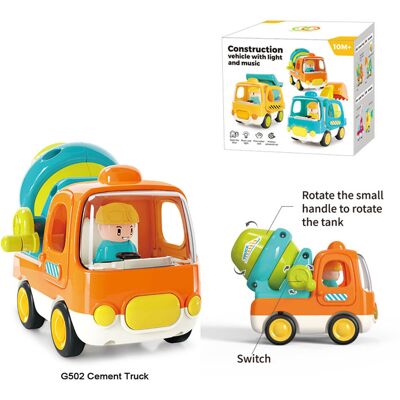 Lean Toys Betonowa Zabawka dla Małych Budowniczych Lean Toys Betonowa Zabawka dla Małych Budowniczych