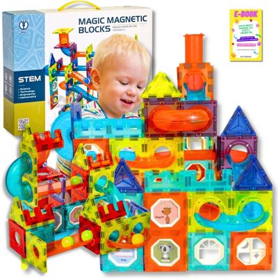 Pltb BEZPIECZNE Klocki Magnetyczne Konstrukcyjne Zestaw 96 Szt. Pałeczki PREZENT DLA DZIECKA + EBOOK Pltb BEZPIECZNE Klocki Magnetyczne Konstrukcyjne Zestaw 96 Szt. Pałeczki PREZENT DLA DZIECKA + EBOOK