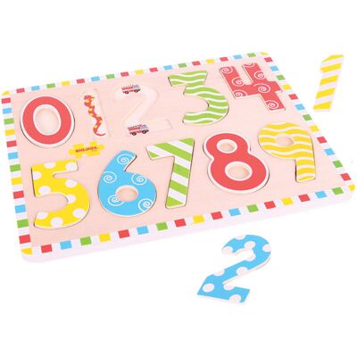Bigjigs Drewniane Puzzle Liczby - Puzzle Bigjigs Drewniane Puzzle Liczby - Puzzle